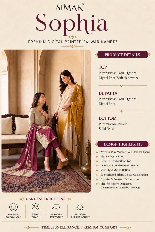 Glossy simar sophia dress material wholesale jetpur navagadh gujarat